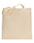 Beige tote bag on a white background