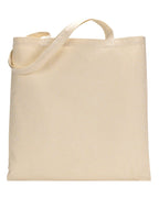 Beige tote bag on a white background