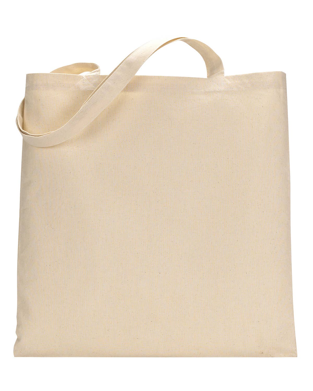 Beige tote bag on a white background